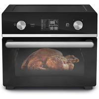 Freidora de Aire Multifuncional Easy Fry, Horno de 20L, 10 Programas, Freidora sin Aceite, 3 Niveles de Cocción, Diseño Cuadrado Moderno y Compacto, Extra Crujiente, Negra
