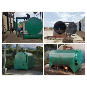 Fourneau de carbonisation sans fumée pour la fabrication de charbon de bois <span class=keywords><strong>à</strong></span> partir de <span class=keywords><strong>d</strong></span>échets de bois, <span class=keywords><strong>d</strong></span>'olives et de coques de noix de coco - Product Image 4