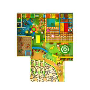 Manège de parc d'attractions personnalisé, autres aires de jeux, aire de jeux intérieure pour enfants à thème urbain multicolore, piscine à balles en acier - Product Image 3