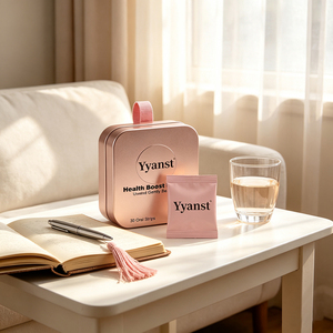 Tiras Orales Rosadas OEM para Mejorar la Salud del Sueño, Fórmula Relajante Suave, Estuche Metálico Portátil, 30 Tiras para Mujeres y Niñas - Product Image 3