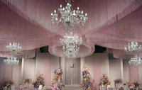 Arche de mariage moderne, draperie élégante en polyester, rideau de fond pour la décoration de mariage, fond de scène pour événements