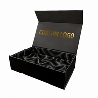 Boîte cadeau de luxe personnalisée à fermeture magnétique, emballage rigide pliable en carton avec logo pour vêtements et cadeaux