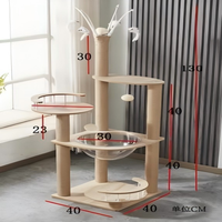 Grattoir pour chat en bois d'ingénierie imperméable, minimaliste, facile à nettoyer, personnalisé avec support, taille sur mesure PhoenHorse