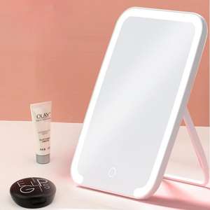 Fábrica al por mayor pantalla táctil de pie plegable tocador cosméticos <span class=keywords><strong>espejo</strong></span> maquillaje <span class=keywords><strong>espejo</strong></span> <span class=keywords><strong>con</strong></span> luz LED - Product Image 1