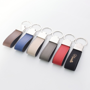 Llavero de cuero y metal Mingou personalizado al por mayor, duradero, con logotipo de marca de <span class=keywords><strong>coche</strong></span>, grabable con láser - Product Image 1