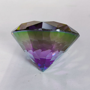 Piedra cúbica sintética de circonia cúbica, corte redondo, 50mm, 1 unidad - Product Image 2