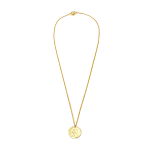 Collana in Acciaio Inossidabile con Ciondolo a Lettera N 1,9 cm Monofacciale per Donna Gioielleria Fine - Product Image 1