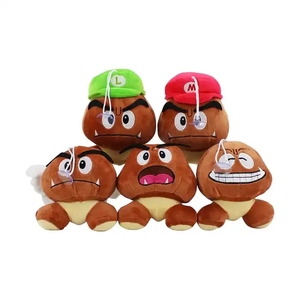 15Cm Super Mario Kastanje Baby Pluche Pop Mario Paddestoel Goomba Knuffel Kinderen Cadeau