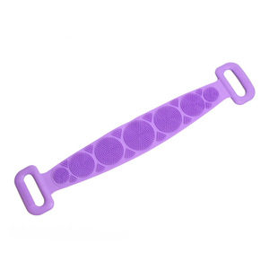 Silicone <b>Bath</b> <b>Scrubber</b> Body Exfoliating Shower Towel Soft Cleaning Brush for Skin Care and Bathing Use - Product Image 1
