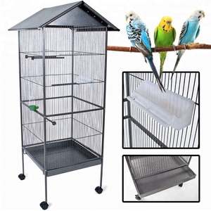 Top çatı metali yetiştiriciliği kuş kafesi papağan kafesi büyük kuş Aviary - Product Image 3