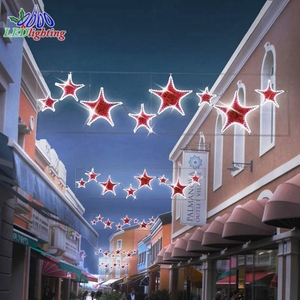 Vente chaude Lumière LED motif étoile croisée pour extérieur, étanche IP65, pour décoration de festival dans les places publiques et les centres commerciaux - Product Image 3