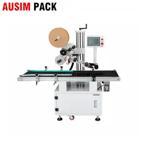 Automatic Top Side Book Flat Boxes Plastic Pouch Bag Labeling Machines For Cosmetics Stand Up Pouches Labeler