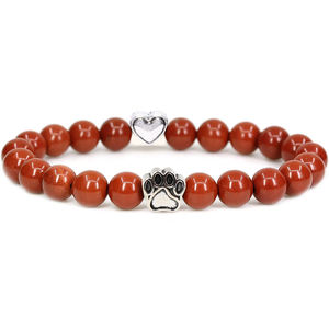 Mode pierre naturelle guérison cristal oeil de tigre 8mm Bracelet de perles alliage griffe de chat Bracelet de perles pour femmes hommes bijoux - Product Image 4
