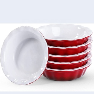 الشمال نمط السيراميك العميق الحجري فطيرة لوحة طبق التقديم جولة البيتزا مقلاة خبز - Product Image 2