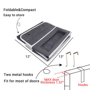 Kingwillow Premium Over the Door Hanging Storage Organizer with Clear Window 4 Pockets for Pantry Baby Closet Room Hanging <strong>Stor</strong> - Product Image 5
