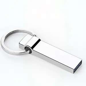 Mini slim keychain U disk luminous memory 3.0 large capacity office computer 64GB custom usb flash drive 128GB pendriver OEM/ODM