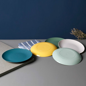Prix bon marché <span class=keywords><strong>sur</strong></span> l'assiette de couleur unie glaçure assiette de grès de restaurant de bonne qualité pour l'hôtel d'approvisionnement utilisé - Product Image 5
