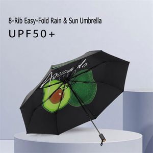 Manual Open Folding Fruit Banana Print Upf50+ Sun Rain Dual-Use Portable Compact Travel <b>Umbrella</b> for <b>Outdoor</b> Daily - Product Image 2