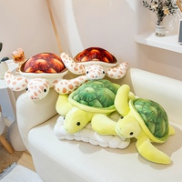 Peluche réaliste tortue de mer, jouet doux et moelleux, tortue marine en peluche pour canapé, coussin de sieste, cadeau pour enfants