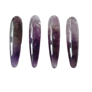 Sichere natürliche Amethyst Quarz Kristall Massage Yoni Zauberstäbe Kristall sexy Dildos Penis - Product Image 1