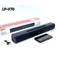 Barre de son portable stéréo, basses profondes, musique HIFI, caisson de basses sans fil, haut-parleur BT, radio FM, prise en charge de TF/USB, haut-parleur sans fil de bureau