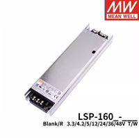 Fuente de Alimentación Conmutada PFC de Tipo Delgado Mean Well LSP-160 para Uso Industrial, 3.3V-48V, 93.5% de Eficiencia, Entrada 100-264VAC/141-370VDC