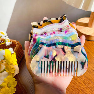 Pettine Elegante Retrò DOWELL con Orecchie di Gatto, Lungo, Portatile, Antistatico, Fatto a Mano in Acido Acetico per Donne - Product Image 3