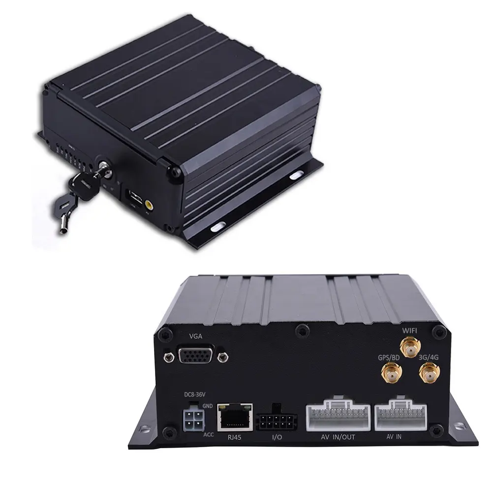 AI Mobile DVR ADAS DMS Car Bus Truck MDVR 3G 4G GPS WiFi Hard disk SD Card Video Recorder