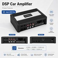 Processeur DSP 8 canaux, amplificateur audio numérique 4 canaux, égaliseur AKM 31 bandes, RMS 4x65W, amplificateur de puissance professionnel pour voiture