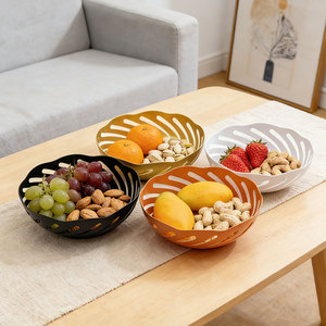 Luxury Metal Fruit <b>Basket</b> Tray Platter Colander Bowl Centerpiece Counter for Fruits, <b>Breads</b>, Vegetables,Snacks - Product Image 1