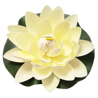 Fleur de lotus artificielle flottante en EVA pour la décoration des étangs et des aquariums