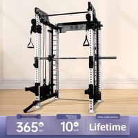 Rack d'entraînement multifonctionnel Flybird Smith pour la musculation, avec banc de musculation et station de squat, en acier, équipement de fitness d'intérieur