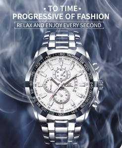 IIK 1200 Venta directa de fábrica Reloj de lujo para hombre Cool Dial Pantalla luminosa completa Calendario grande 40mm Reloj simple transfronterizo - Product Image 3