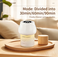 Lampe chauffe-cire sans flamme rechargeable pour chevet, lumière d'ambiance aromathérapie pour chambre, lampe portable pour faire fondre les bougies parfumées