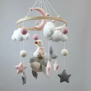 Vente en gros ins mobile <span class=keywords><strong>pour</strong></span> bébé nouveau-né baleine oie océan lit mobile dans le berceau design personnalisé mobile <span class=keywords><strong>pour</strong></span> bébé en <span class=keywords><strong>feutre</strong></span> décoratif neutre - Product Image 2
