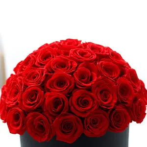 Valentine Wholesale Luxury Gift Immortal Long Lasting Forever Eternal Rose Flower Box Everlasting Stabilized Preserved Roses