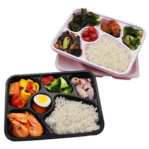 กล่องใส่อาหารฟาสต์ฟู้ด,กล่องใส่อาหารแบบสี่เหลี่ยมผืนผ้าสีดำเข้าไมโครเวฟได้แบบใช้แล้วทิ้ง1 2 <span class=keywords><strong>3</strong></span> 4 5 6ช่อง - Product Image 2