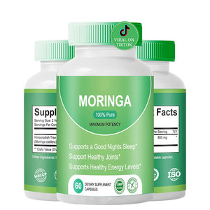 Oem China Fabriek Private Label Groothandel Biologische Veganistische <span class=keywords><strong>Moringa</strong></span> Leaf Extract <span class=keywords><strong>Capsules</strong></span> - Product Image 2