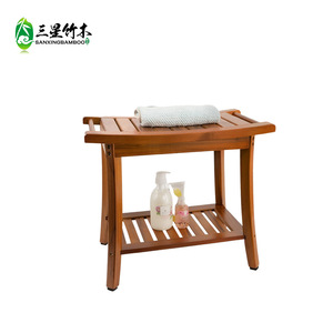 Home <b>bathroom</b> <b>stool</b>, wooden corner <b>bathroom</b> <b>stool</b>, household shower <b>stool</b>, solid wood <b>bathroom</b> <b>stool</b>, elderly bath <b>stool</b>, bamboo - Product Image 3