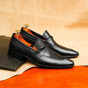 Chaussures plates décontractées et habillées pour hommes en cuir véritable respirant, légères, à enfiler, avec semelle extérieure en caoutchouc antidérapante - Product Image 4