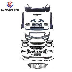 Kit de carrocería de coche deportivo, piezas de carrocería, rejilla de parachoques delantero, <span class=keywords><strong>2014</strong></span>-19y Class 4 puertas upgrade 205 mejora a C63 C43 - Product Image 5