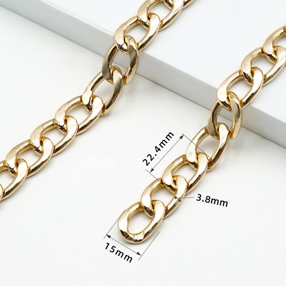 โซ่อลูมิเนียม KC Gold ขนาด 22.4*4*15*3.8 มม.