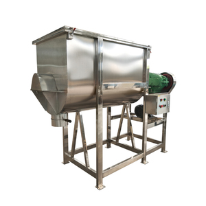 Miscelatore a Doppio Nastro in Acciaio Inox con Valvola di Scarico Personalizzata per Svuotamento Completo, Capacità 500/900 L, Riscaldamento a Risparmio Energetico - Product Image 1