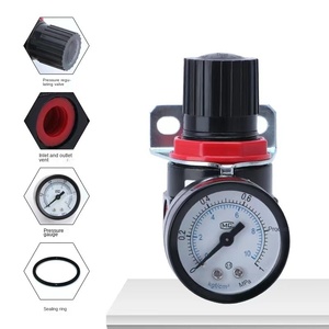 Haute qualité Double connexion compresseur d'air régulateur de pression mini manomètre - Product Image 3