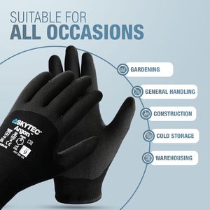 Skytec 保暖手套 2 双装 重型冬季工作手套 男女款 轻质氩气隔热 防寒防水 安全可靠 - Product Image 4