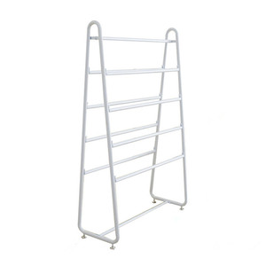 Porta sciarpa multistrato in seta di ferro eco-friendly tessuto scialle cintura espositore per abbigliamento per negozi di abbigliamento da pavimento al dettaglio - Product Image 1