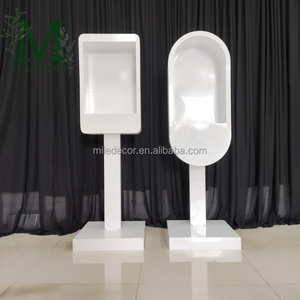 Nuovo arrivo vendita calda moderna cabina telefonica in metallo bianco Video <span class=keywords><strong>libro</strong></span> Stand per eventi e decorazione del partito sfondo - Product Image 1