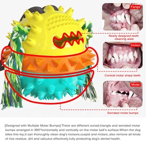 סיטונאי אינטראקטיבי לחיות מחמד חבל כדור למשוך צעצוע מזון מחלק ללעוס כלבלב צעצועי שיניים ניקוי יניקה כוס צעצוע לכלבים - Product Image 6