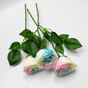Foglie di Rosa Artificiale in Seta di Alta Qualità all'Ingrosso per Teste di Fiori di Sapone Festivi e Decorazioni - Product Image 6