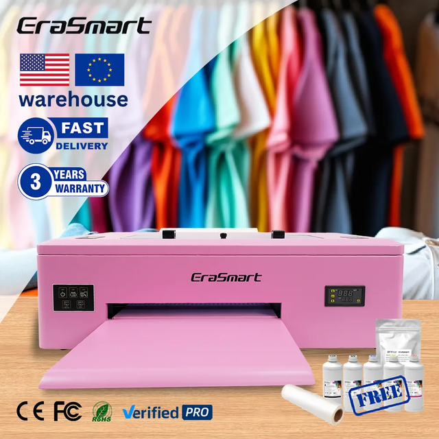 Erasmart A3 Dtf Printer Printing Machine Transfer 1390 with Powder Shaking Machine Prestige Dtf Printer with Shaker and Dryer